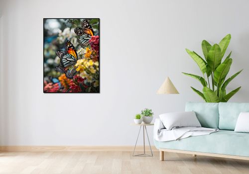 Plakat 75x100cm Motyle Na Łące na Arena.pl