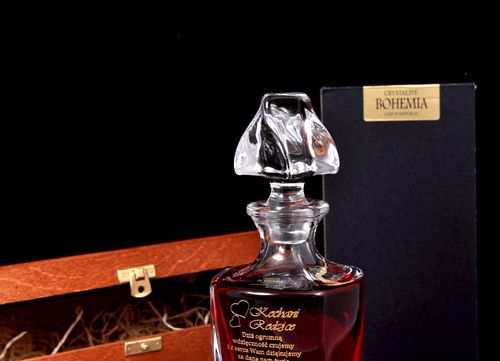 Karafka Podziękowanie urodziny BOHEMIA ETUI grawer na Arena.pl