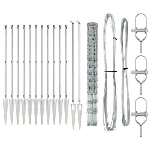 Ogrodzenie pastwiskowe Srebrny 50 x 1.5 m Stal galwanizowana na Arena.pl