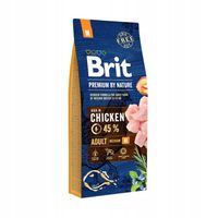 Brit Premium By Nature Adult Medium Chicken Sucha Karma dla Psa 15kg
