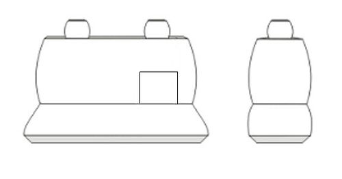 Pokrowce MIAROWE do Mercedes SPRINTER II VW CRAFTER 06-16r. 3-osobowy 1+2 na Arena.pl