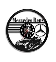 Zegar ścienny z płyty winylowej Mercedes Benz 168.2