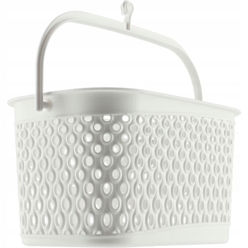 KADAX Koszyk Wiszący Na Klamerki Pojemnik Na Spinacze Biały na Arena.pl
