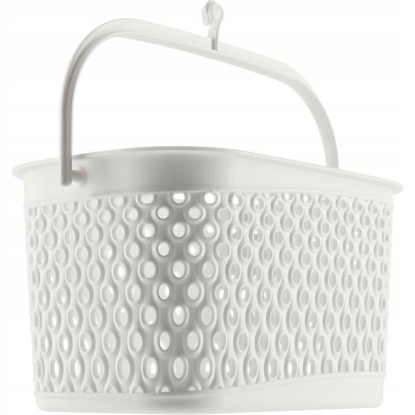 KADAX Koszyk Wiszący Na Klamerki Pojemnik Na Spinacze Biały zdjęcie 10