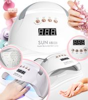 Lampa UV LED X8 do hybryd i żelu manicure 45 LED timer miejsce na telefon