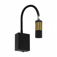 KINKIET LAMPA ŚCIENNA IDEUS STRUHM ARI LED 04773 Z WŁĄCZNIKIEM CZARNY/ZŁOTY