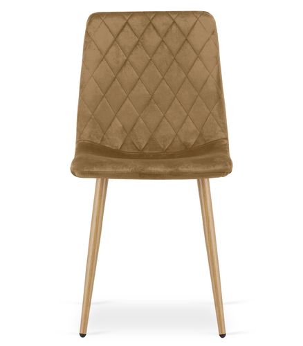 Krzesło tapicerowane TURIN brązowe do salonu kuchni i jadalni x2 na Arena.pl