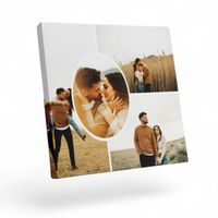 FOTO-OBRAZ na płótnie Twoje zdjęcie 50x50 KOLAŻ KREATOR WZÓR Z 4 ZDJĘĆ