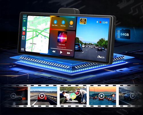 QIKtech Radio Samochodowe Bluetooth Android Auto CarPlay 9,3" USB SD AUX na Arena.pl