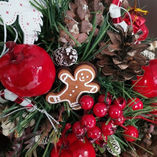 Wianek wieniec stroik 42 cm bożonarodzeniowy świąteczny na Arena.pl