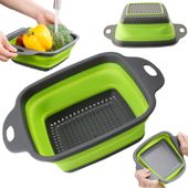 Uniwersalny durszlak silikonowy cedzak rozkładany ociekacz sitko funkcyjny