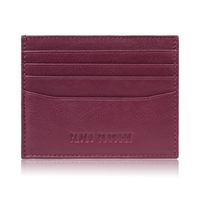 etui na karty i wizytówki skórzane praktyczne z ochroną rfid czerwone