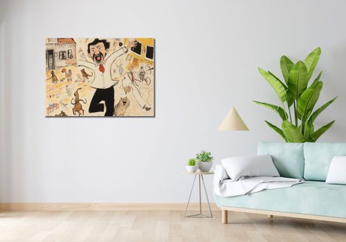 Obraz 100x70cm Chaos w Miasteczku na Arena.pl