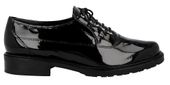 HÖGL Półbuty damskie - Derby sznurowane - rozmiar 35 - czarne lakierowane