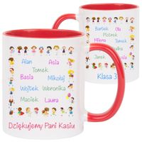KUBEK Z IMIONAMI DZIECI PREZENT DZIEŃ NAUCZYCIELA PRZEDSZKOLANKI
