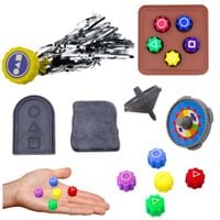 Zestaw 4 Gier Squid Game Tradycyjne Koreańskie Gry Kości Bączek