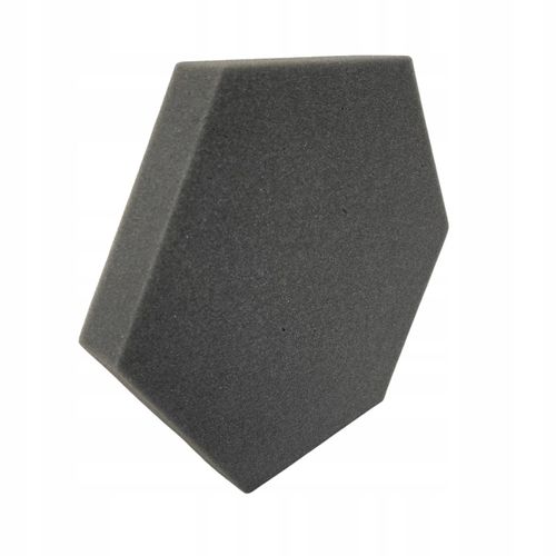 Pianka akustyczna | Gąbka wygłuszająca HEXAGON 32x28x3 cm - grafitowa na Arena.pl
