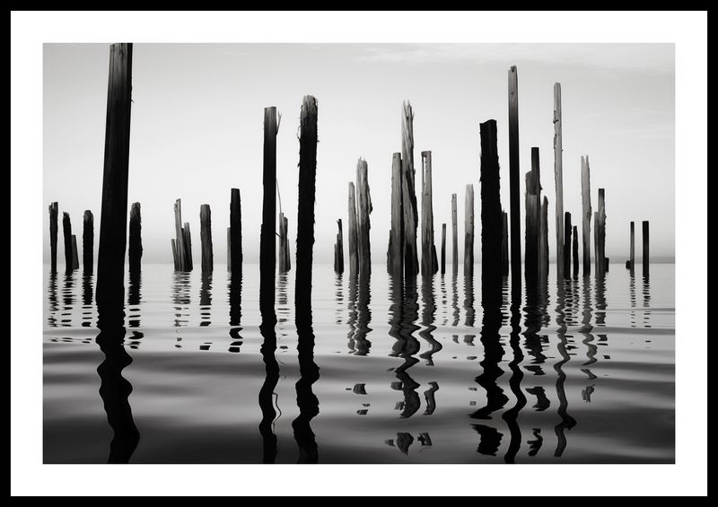 Plakat 60x40cm Refleksje Nad Wodą zdjęcie 3