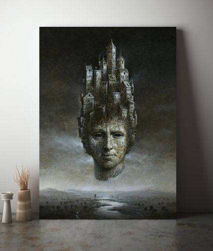 Plakat obraz portret miasto 21x29,7 cm A4 na Arena.pl