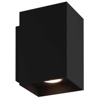 Nwoczesna lampa ścienna do salonu Sandy czarna kostka cube