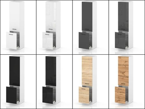 Słupek Kuchenny Stojący 60cm Szafka Cargo S60 Spremium Biały Połysk na Arena.pl