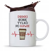 Kubek Prezent Dla Barmana Barmanki Tylko Po Kawie Z Nadrukiem Ze Zdjęciem