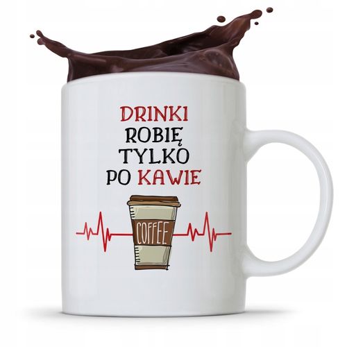 Kubek Prezent Dla Barmana Barmanki Tylko Po Kawie Z Nadrukiem Ze Zdjęciem na Arena.pl