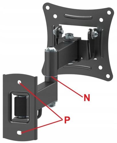EXTRA MOCNY OBROTOWY UCHWYT DO MONITORA lub TELEWIZORA 10-32 cal Wieszak TV na Arena.pl