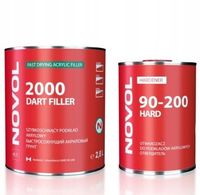 SZYBKOSCHNĄCY Podkład Akrylowy NOVOL DART Filler 2000 2.8+0.7L - SZARY