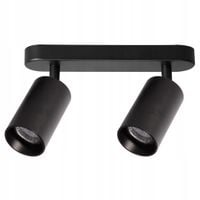 Lampa Sufitowa Spot Pipe Spot Czarny 2xGU10 Ruchomy Reflektor