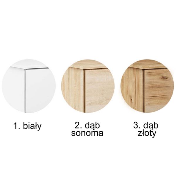 WIESZAK loft Alaska DĄB SONOMA z półką wiszący do przedpokoju zdjęcie 7