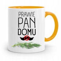 Kubek Żółty Prezent Dla Brata Prawie Pan Domu Z Nadrukiem Ze Zdjęciem