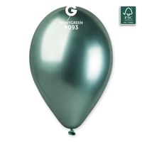 Balon zielony shiny metaliczne chrom metallic 33 cm