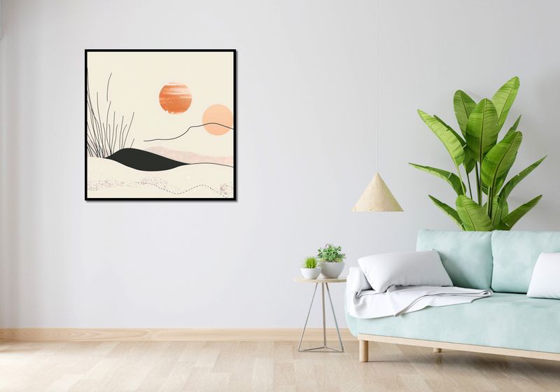 Plakat 90x90cm Miękkie Wzgórze zdjęcie 4