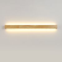Kinkiet LED Nowoczesny drewniany lampa ścienna ciepła 52cm 17W 3000K