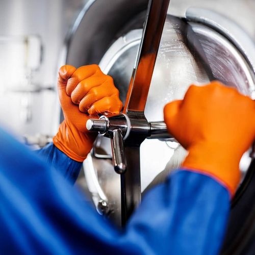 Rękawice Nitrylowe Mercator GOGRIP ORANGE Pomarańczowe MOCNE 50 sztuk L na Arena.pl