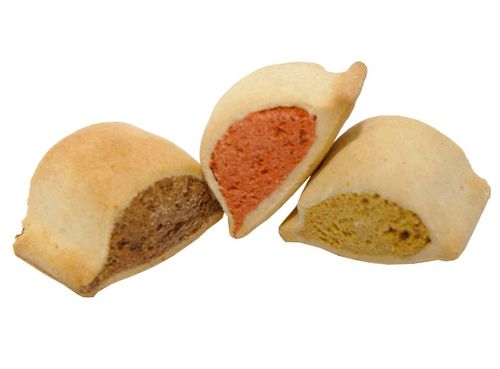 Pyszna przekąska z nadzieniem dla psów Bosch Ciastka Ser, Drób i Łosoś 10kg na Arena.pl