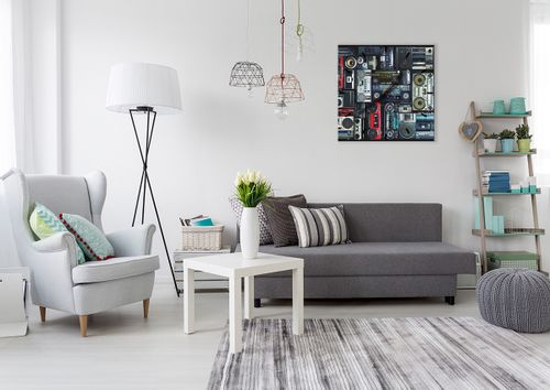 Zegar Ścienny - Technika Magnetofon - 60X60 Cm - C3Ac60X60-3875 na Arena.pl