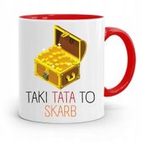 Kubek Czerwony Dla Taty Ojca Taki Tata To Skarb Z Nadrukiem Ze Zdjęciem