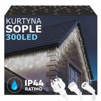 SOPLE 300LED LAMPKI ZEWNĘTRZNE IP44 ŚWIATŁO STAŁE KURTYNA GIRLANDA ŚWIETLNA