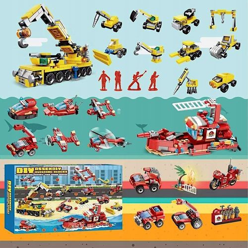 KALENDARZ ADWENTOWY DLA DZIECI KLOCKI STRAŻ POŻARNA POJAZDY PREZENT MIKOŁAJ na Arena.pl