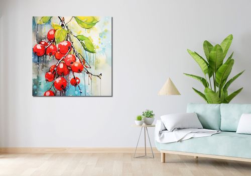 Obraz 100x100cm Symfonia Krwistych Owoców na Arena.pl