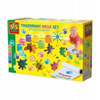 Farby do malowania palcami SES Creative 6 szt. x 110 ml