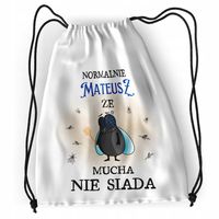 Plecak Dla Mateusza Sportowy Szkolny Worek Torba Z Nadrukiem Ze Zdjęciem