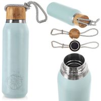 Termos Stalowy Niebieski Próżniowy Butelka Termiczna na Napoje 580 ml