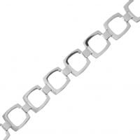 SREBRNA BRANSOLETKA PROSTOKĄTY SREBRO PRÓBY 925