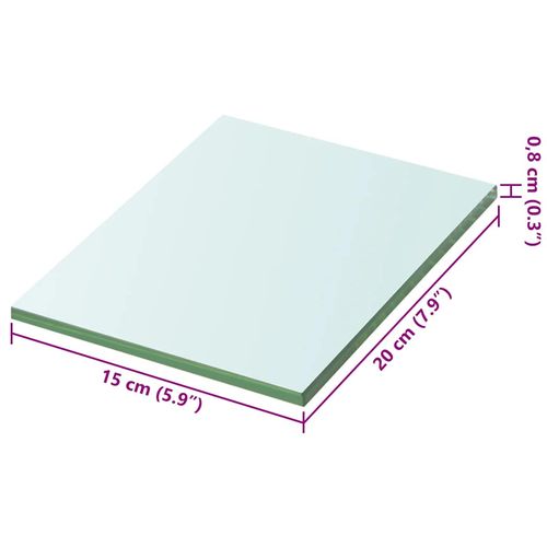 Szklany, bezbarwny panel, 20x15 cm na Arena.pl