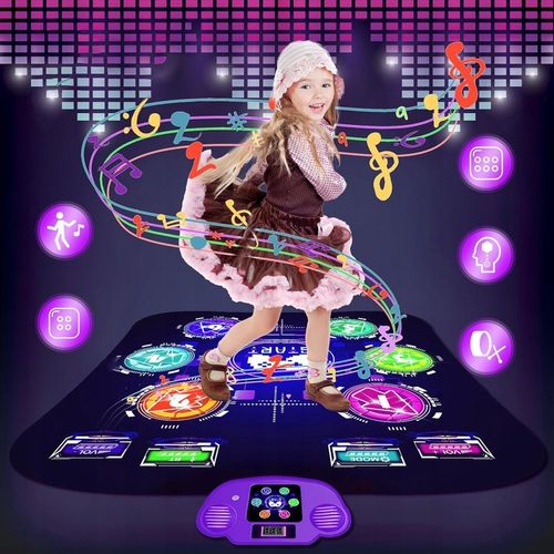 MATA LED DO TAŃCZENIA MUZYCZNA GRA DZIECI INTERAKTYWNA Z BLUETOOTH 5 TRYBÓW na Arena.pl