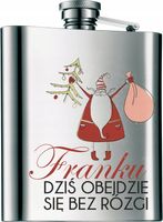 Piersiówka PREZENT na święta mikołajki z nadrukiem różne wzory