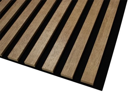 Lamele ścienne 275 x 45 cm - na czarnym filcu Dąb Santa, Champagne i inne na Arena.pl